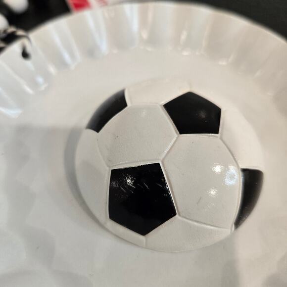 Holiday Style Metal Cap Soccer Ball Tree Ornament NWT Christmas - Picture 7 of 7